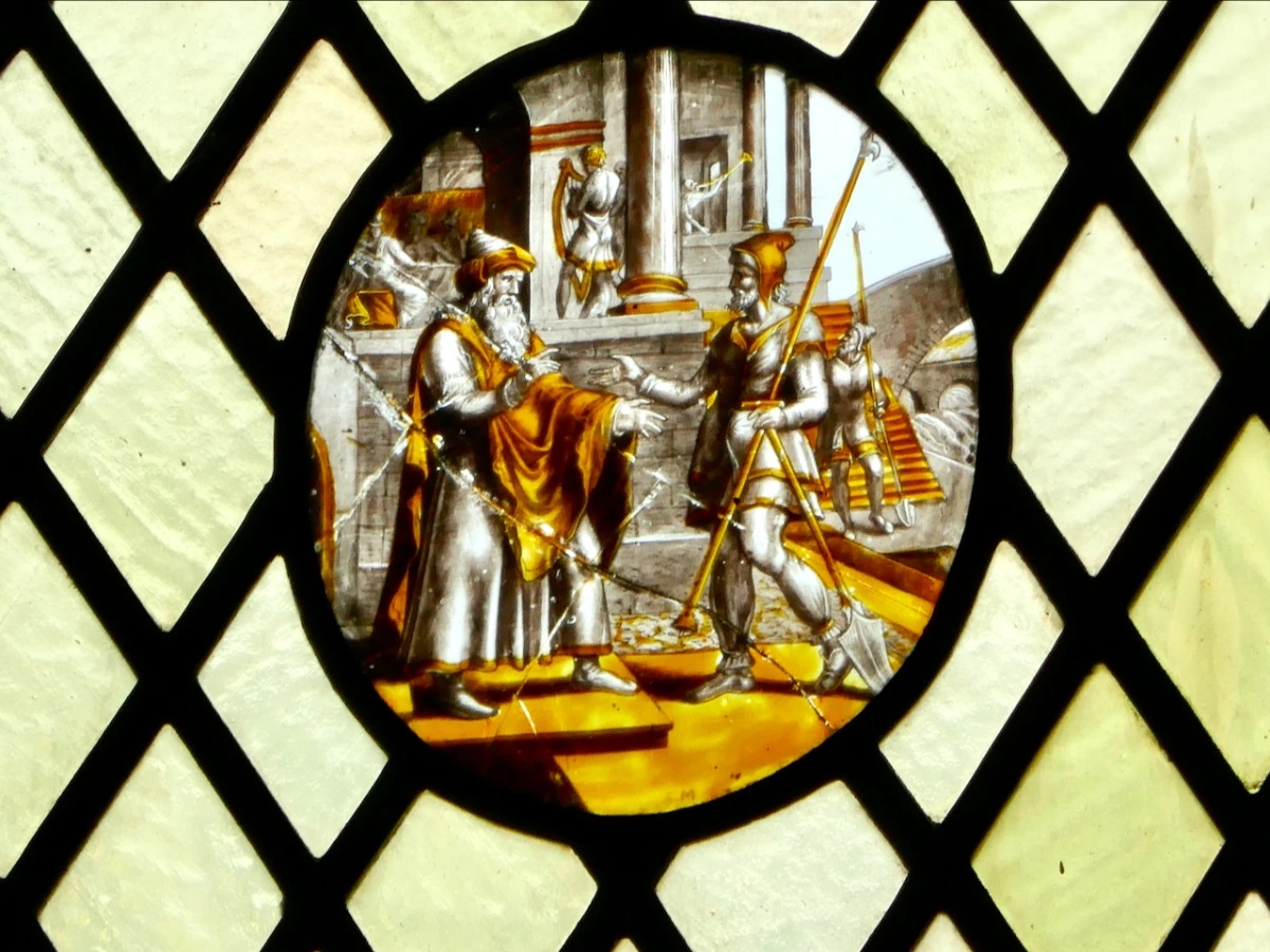 Vitraux médiévaux tardifs et héraldiques